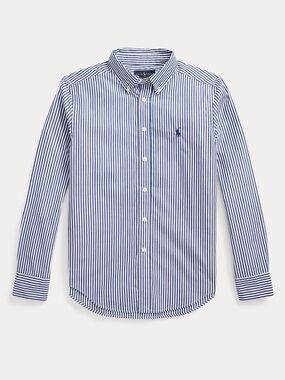 Ralph Lauren boy’s Blue & White Striped Button-Down Shirt